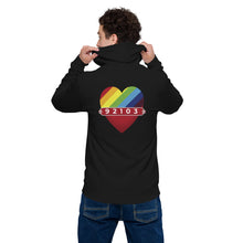Load image into Gallery viewer, 92103 Love_Men's basic zip hoodie