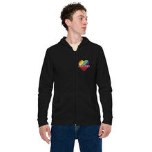 Load image into Gallery viewer, 92103 Love_Men's basic zip hoodie