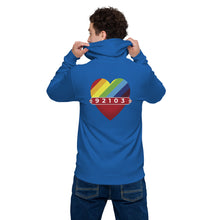 Load image into Gallery viewer, 92103 Love_Men's basic zip hoodie