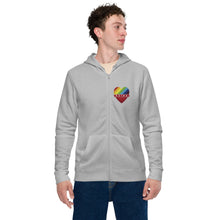 Load image into Gallery viewer, 92103 Love_Men&#39;s basic zip hoodie